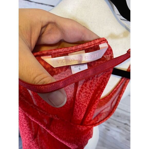 Victoria Secret Red Leopard Print Size Small - Picture 5 of 6